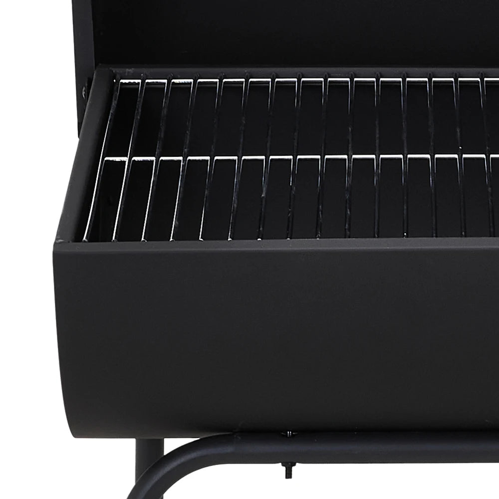 Ultimate Portable Charcoal BBQ Grill - Lid & Wind-Resistant Design for Perfect Outdoor Cooking