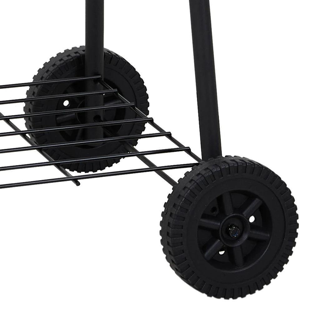 Ultimate Portable Charcoal BBQ Grill - Lid & Wind-Resistant Design for Perfect Outdoor Cooking