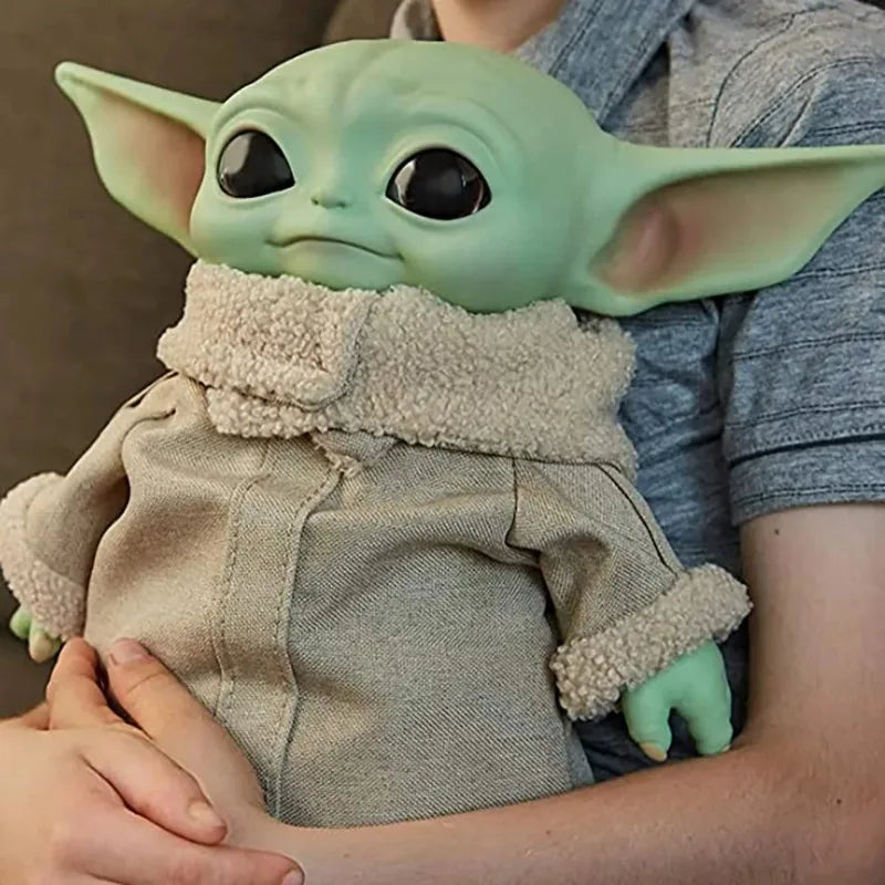 28Cm Baby Yoda Action Figure Toy Action Figure Plush Yoda Master Model Dolls Toys Boy Girls Collection Birthday Christmas Gifts