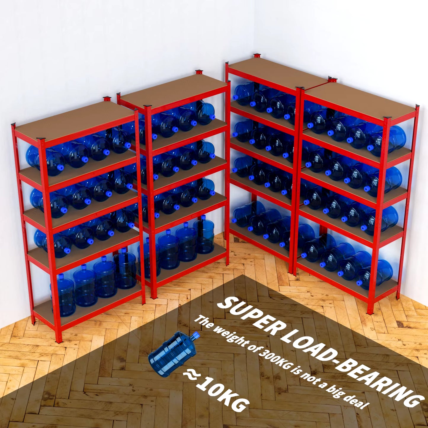 5-Tier Storage Shelf Kitchen Shelving Unit Pantry Shelves for Bathroom Kitchen Garage Pantry Rack
