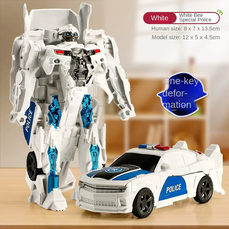 Transform Your Imagination with the One-Step Deformation Car Anime Robot Action Figure for Kids!