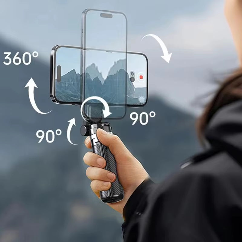 4-In-1 Multifunctional Magnetic Mini Selfie Stick with 360° Rotation Wireless Bluetooth