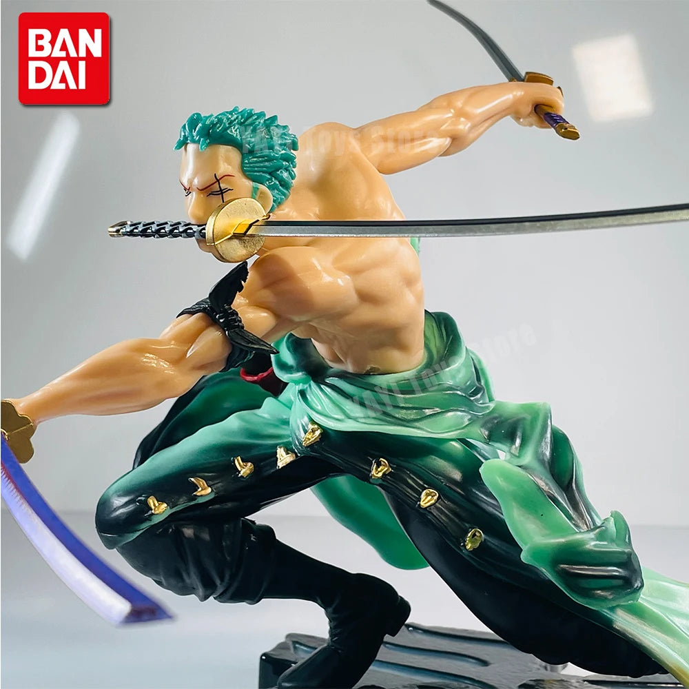 Roronoa Zoro 10cm Three-Blade Anime Figure - Premium Sa-Maximum Manga Statue for Collectors