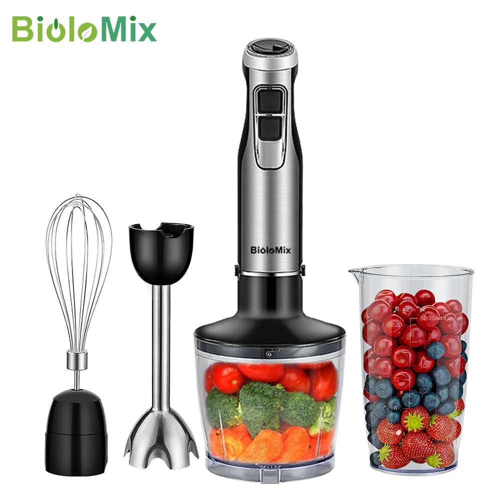 Blend it all! 💪✨ Get the 4 in 1 High Power 1200W Immersion Blender with Chopper & Smoothie Cup! Perfect for all your kitchen creations! 🥤🥗 #KitchenGadgets #SmoothieLove