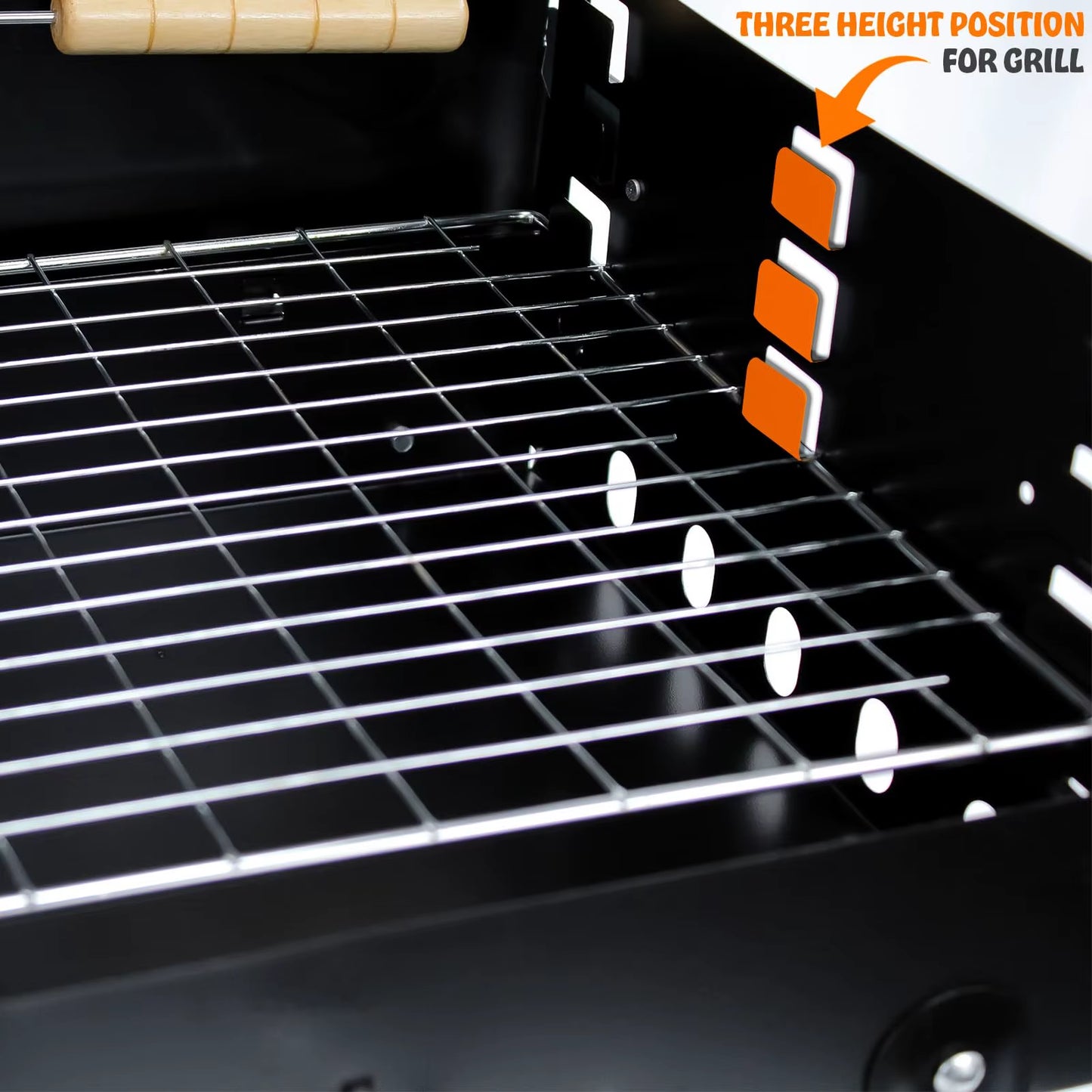 Portable Folding Charcoal Barbecue Grill for Outdoor Garden Camping BBQ with Utensil Tools By