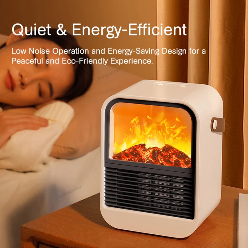 Cozy Up with Our Portable Electric Fireplace Heater & Blower Fan for Ultimate Home Comfort