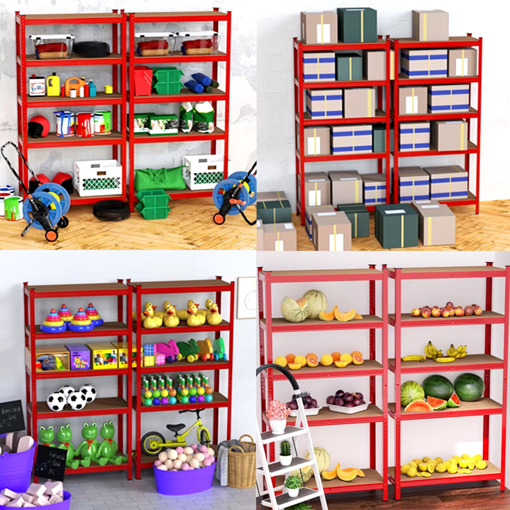 5-Tier Storage Shelf Kitchen Shelving Unit Pantry Shelves for Bathroom Kitchen Garage Pantry Rack