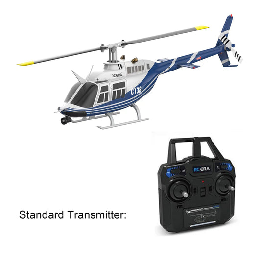 C138 BELL 206 Jet Ranger 6-Axis Gyro Stabilized 4-Channel RC Helicopter - Ready to Fly for Adults