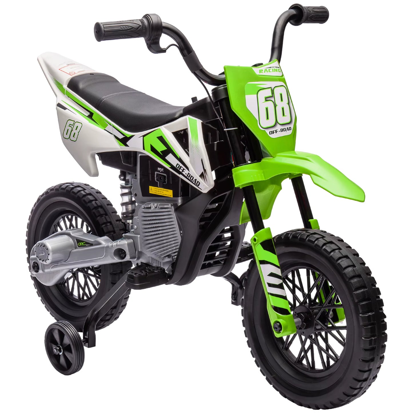 12V Kids Electric Motorcycle W/ Twist Grip Throttle, Music