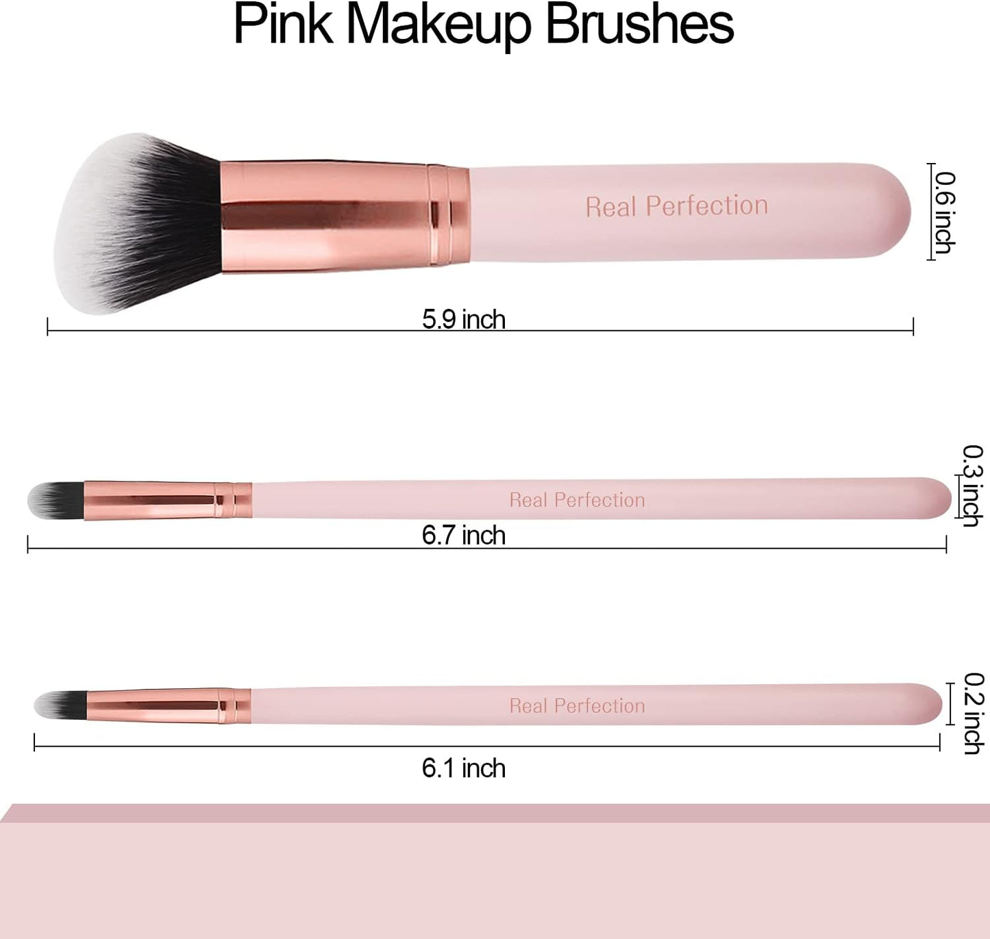 16Pcs Makeup Brushes Set with 1 Eyebrow Razor Premium Synthetic Foundation Blending Face Powder Eye Shadow Concealer Make up Brushes Tool Kit
