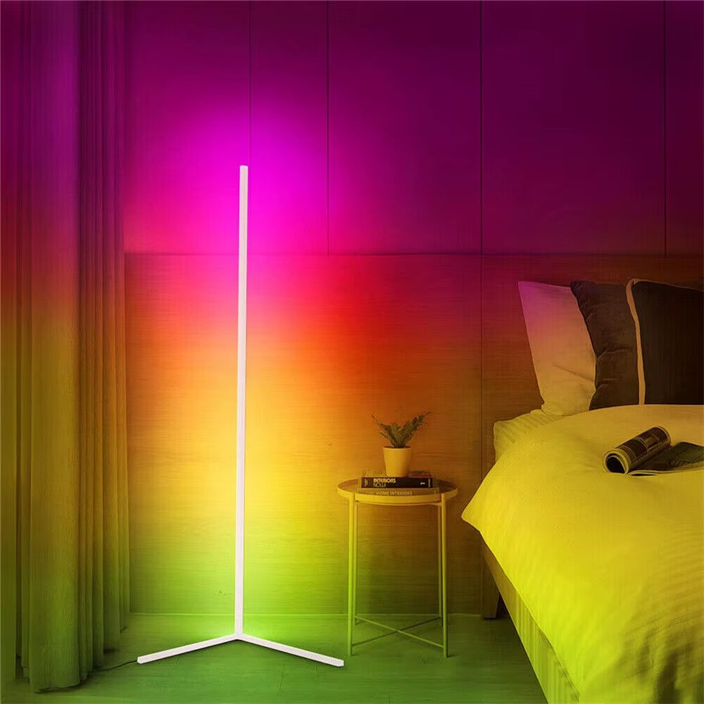 LUVODI RGB Floor Corner Lamp LED Floor Standing Lights for Holiday Party Streaming Gaming Decor