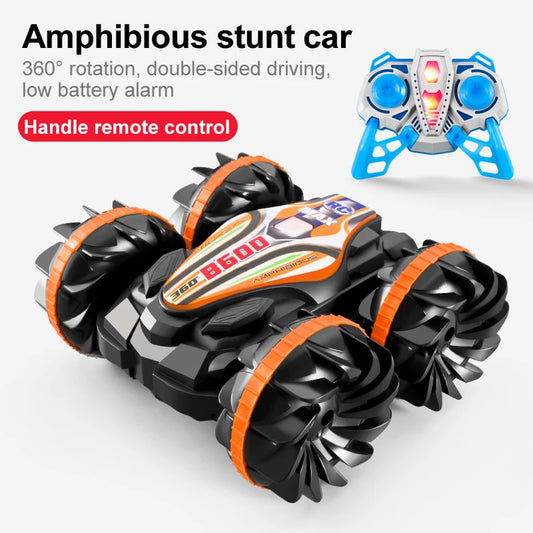 Amphibious Remote Control Car & Boat - 2.4G Waterproof 4WD Stunt Vehicle for All Terrain Fun