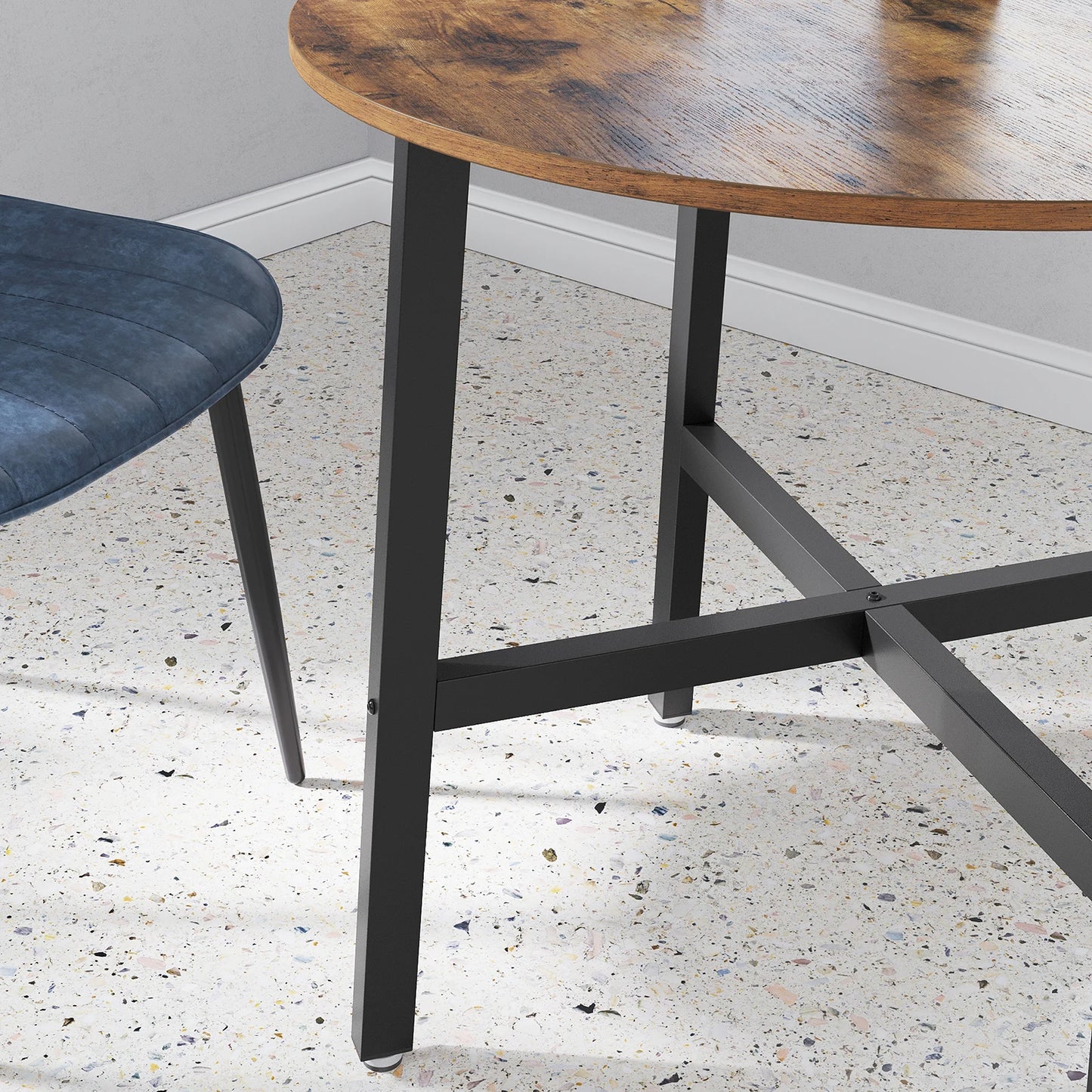 Dining Round Kitchen Table for Living Room, Office, 80 X 75 Cm