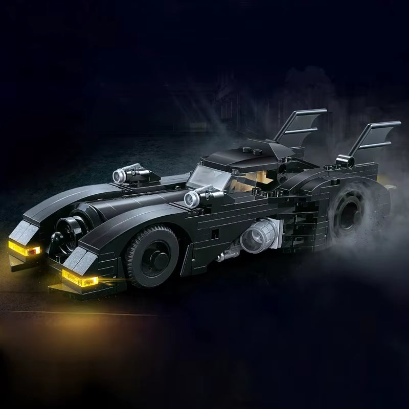 Super Heroes Series Batmobile Building Blocks 1989 Classic Bat Chariot Car Model Bricks Toys for Children Boys Christmas Gifts