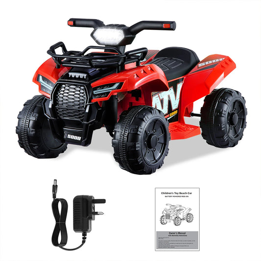 Electric Quad Bike 6V Battery Ride on Car for Kids 18-36 Months
