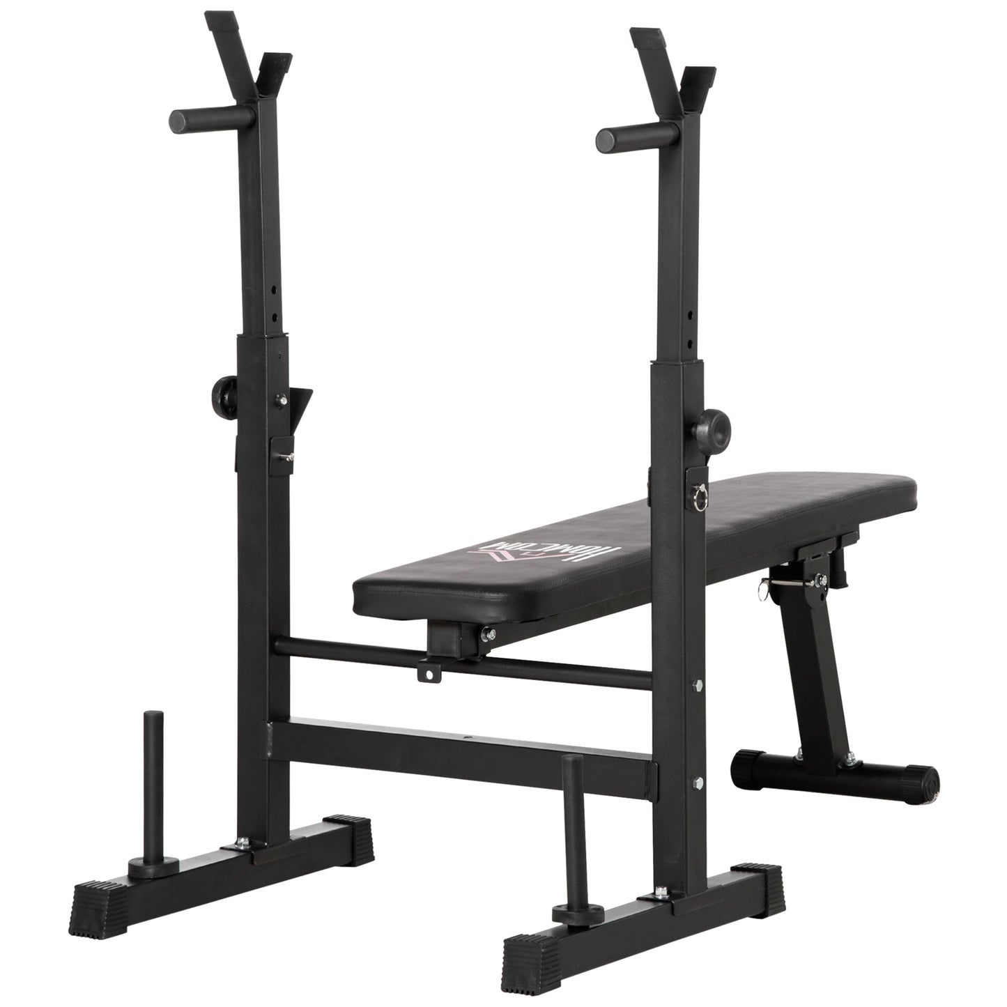 Foldable Adjustable Weight Bench & Barbell Rack for Ultimate Home Workouts
