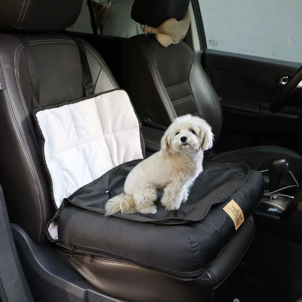 Ultimate Pet Safety Car Seat Carrier - Travel Booster Bed for Dogs and Cats