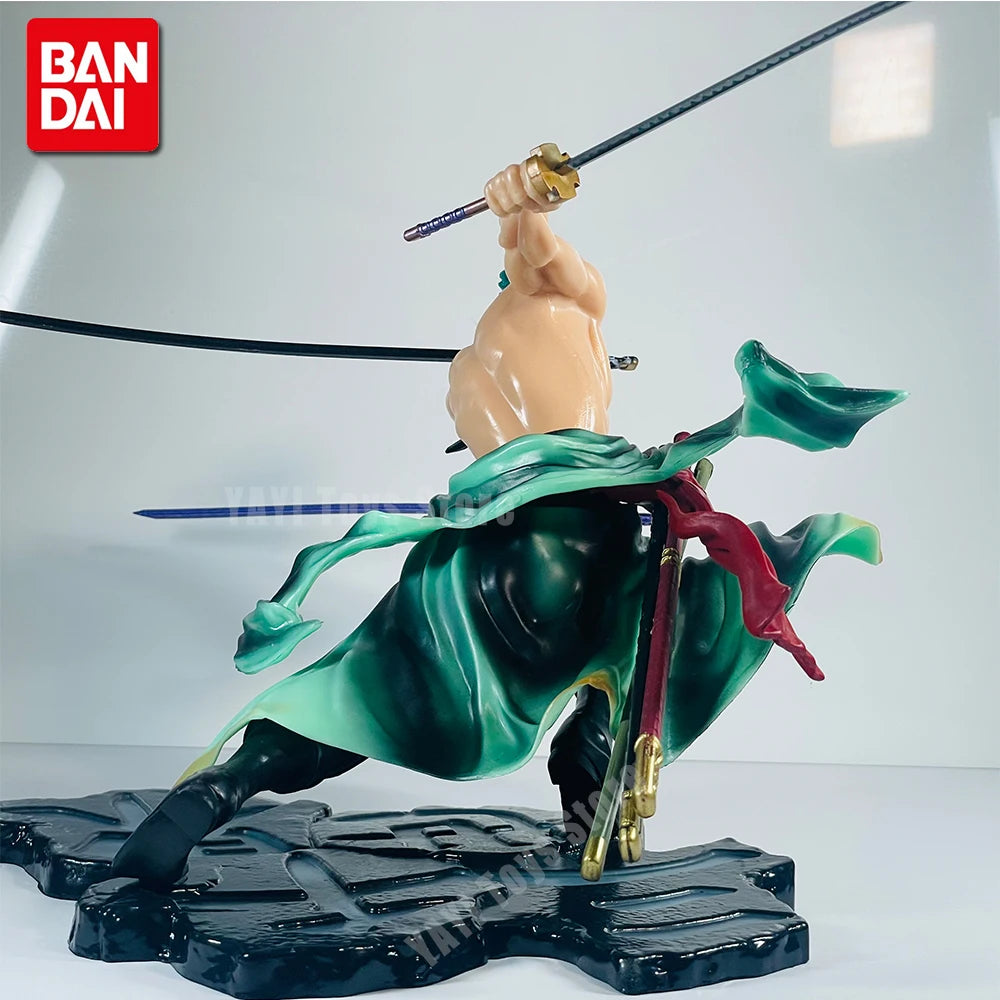 Roronoa Zoro 10cm Three-Blade Anime Figure - Premium Sa-Maximum Manga Statue for Collectors