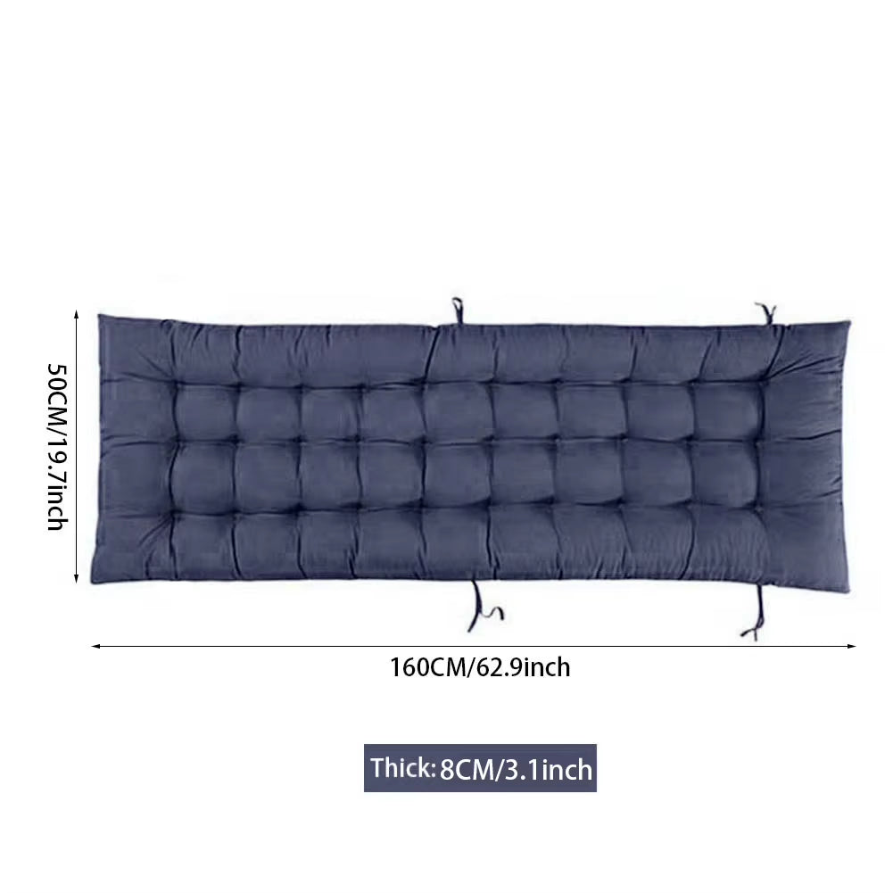 【】Sun Lounger Cushion Pad Garden In/Outdoor Recliner Chair Seat Pads
