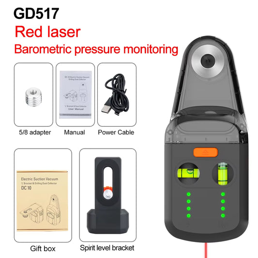 Laser Level Mobile Bracket Alignment Drilling Tools Electric Suction Vacuum Drilling Dust Collector