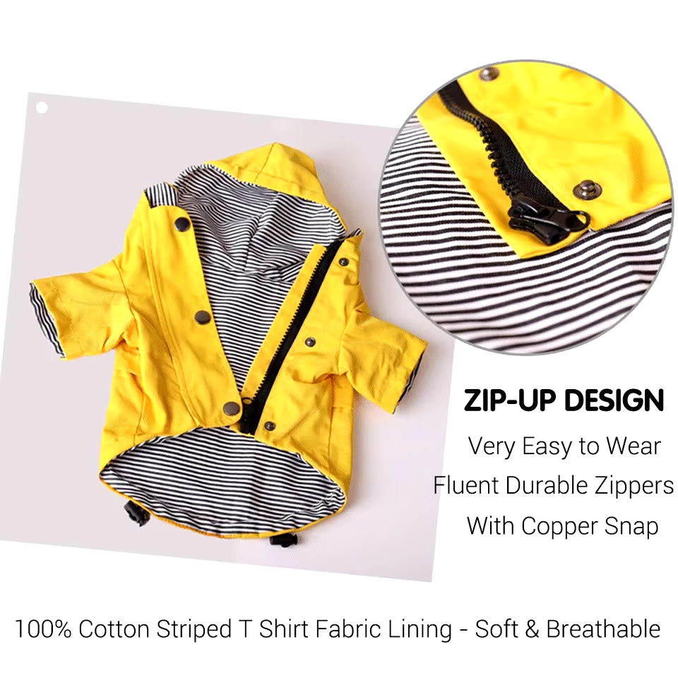 Ultimate Waterproof Dog Coat - Stylish Windproof Jacket & Raincoat with Sporty Hoodie for All Breeds!
