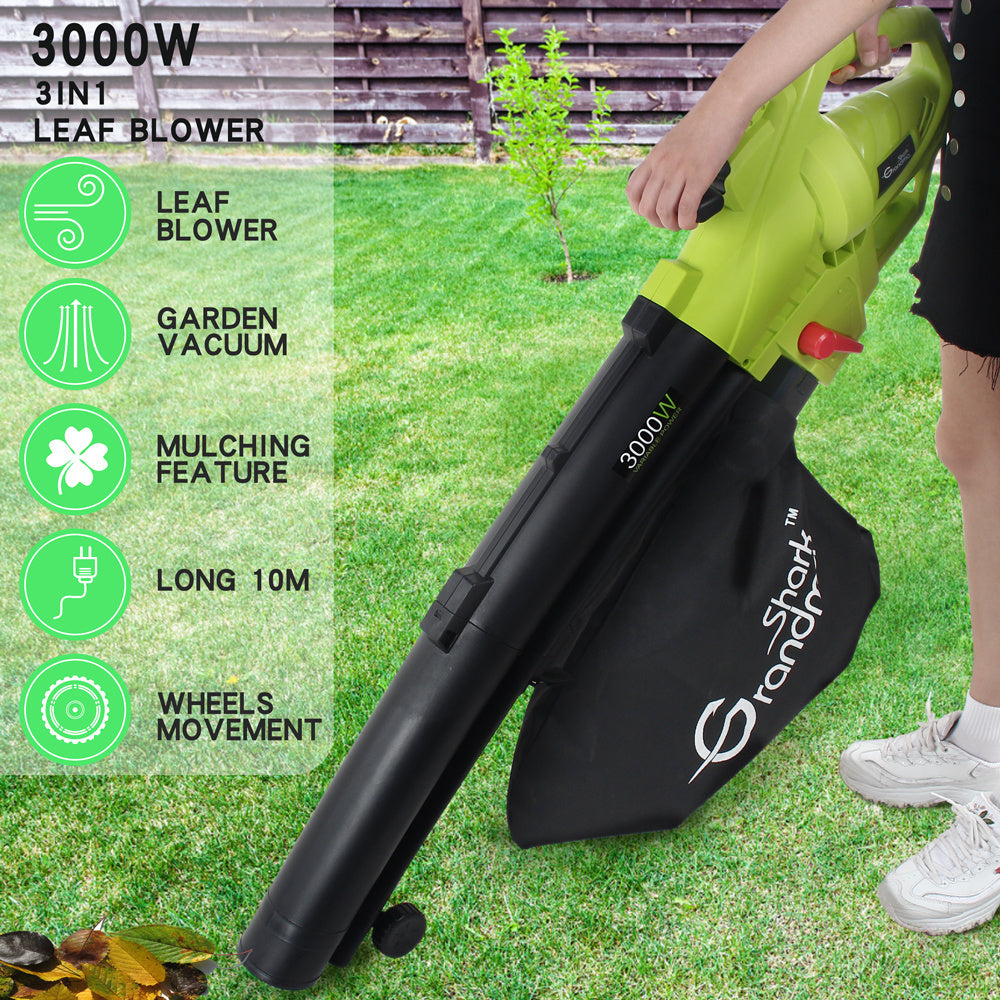 3000W 3 In 1 Leaf Blower, Garden Leaves Vacuum Cleaner