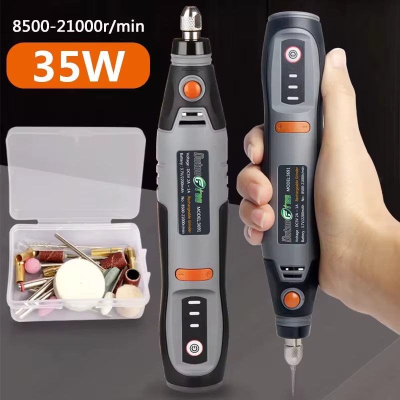 35W USB Cordless Rotary Tool Dremel DIY Mini Drill Engraving Pen 