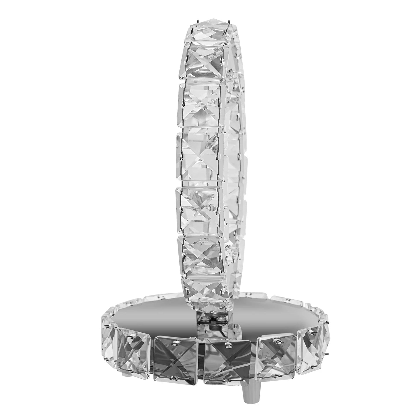 Crystal Bedside Table Lamp Cold White Light Non Adjustable 20Cm (British Standard 220V)