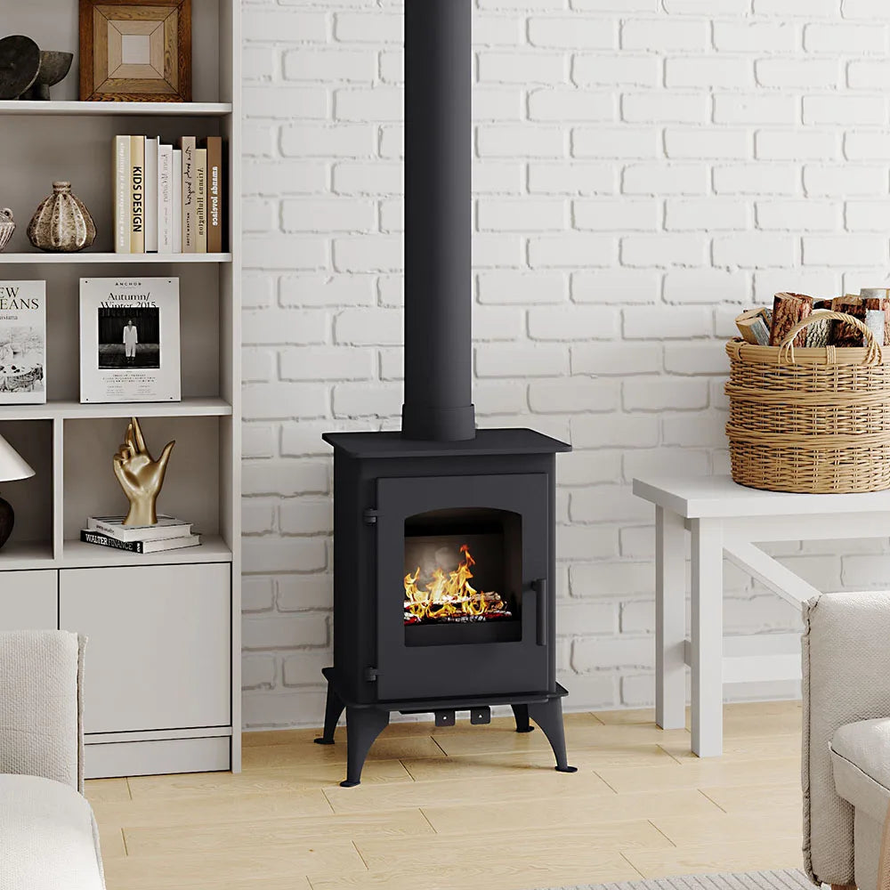 Voltsify Freestanding 5KW High Efficiency Wood Burning Stove Fireplace