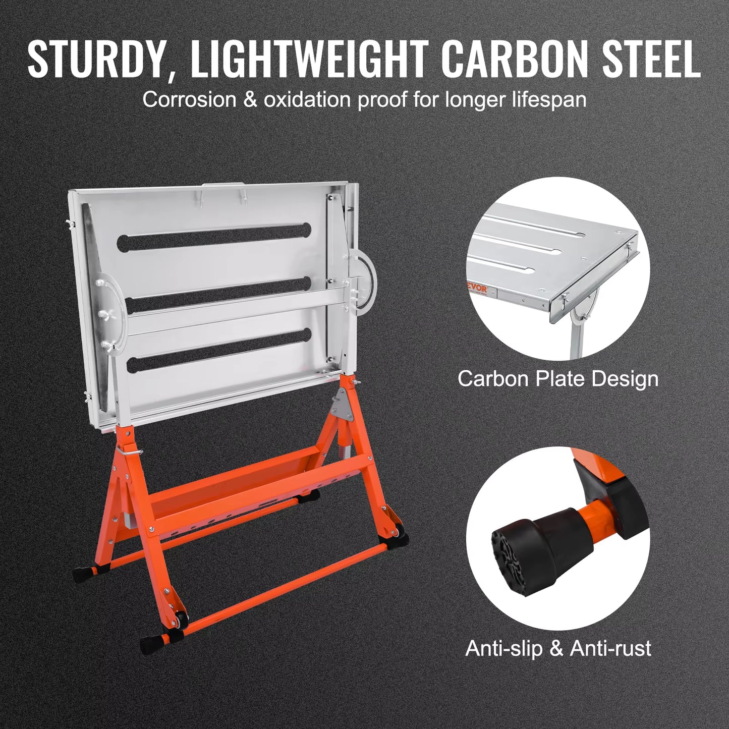 Versatile Foldable Welding Table - Adjustable Height Portable Workbench with Steel Top (18/20/24 Inch)