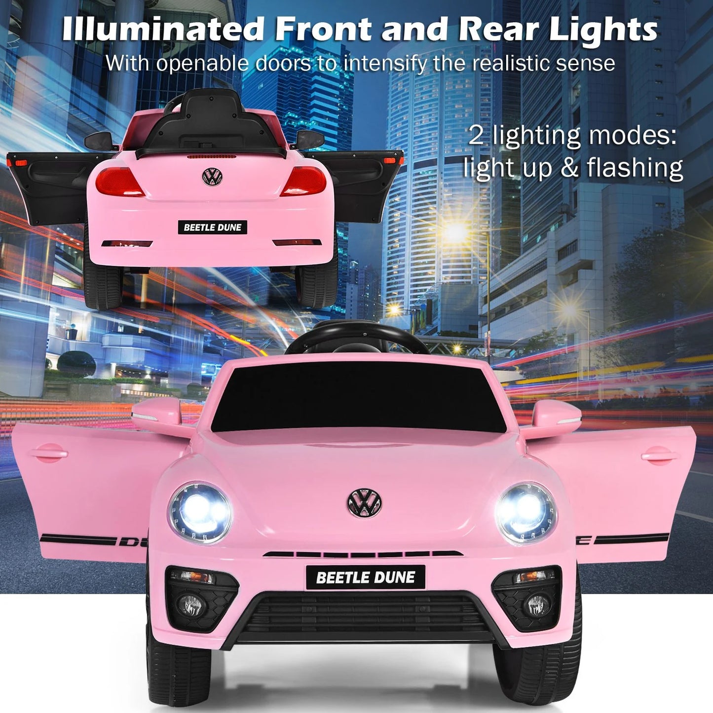12V Volkswagen Beetle Electric Kids Ride on Car with Remote Control