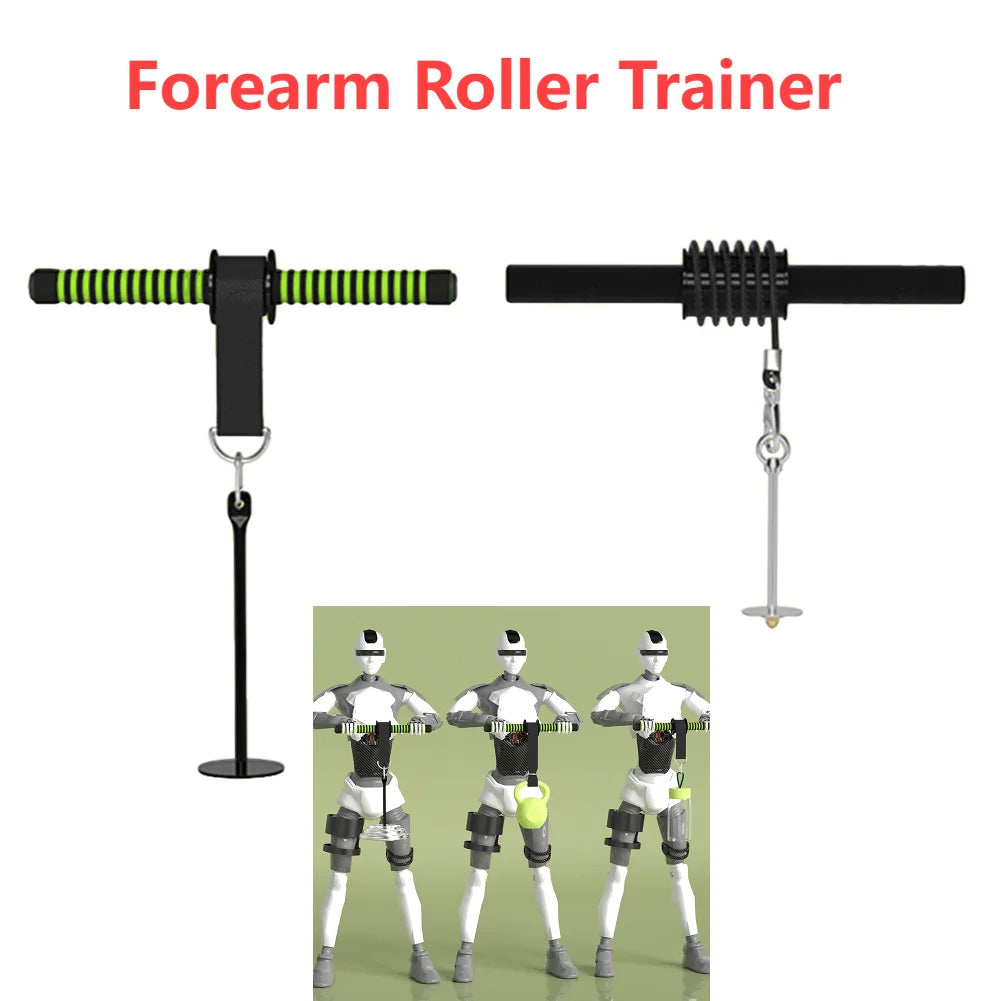Wrist Trainer Pulldown Bar Thickened Sponge Grip Forearm Muscle Strength Workout Bar Bodybuilding Portable Fitness Equipment