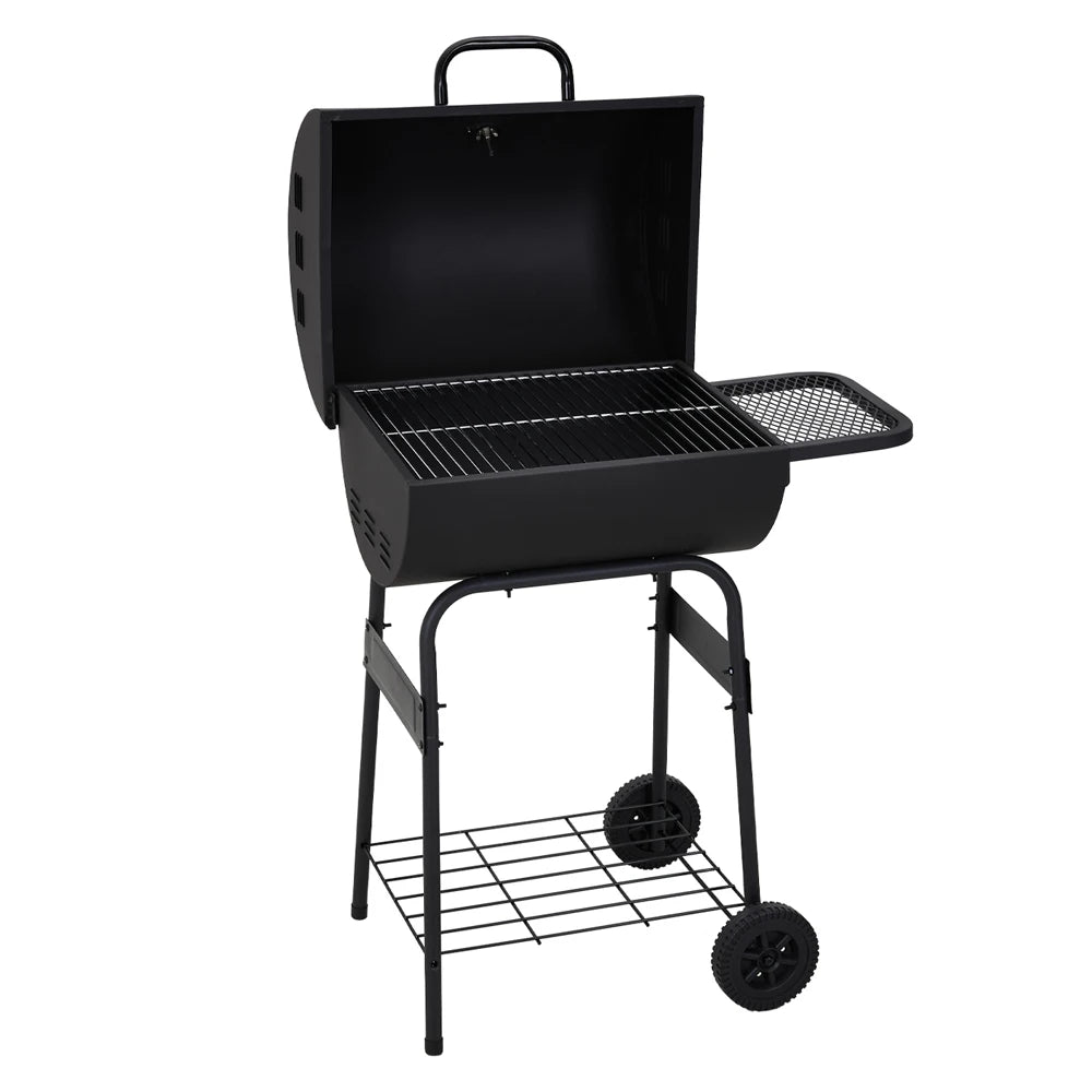 Ultimate Portable Charcoal BBQ Grill - Lid & Wind-Resistant Design for Perfect Outdoor Cooking