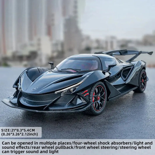 Stunning 1:24 Scale Pagani Alloy Supercar Model 