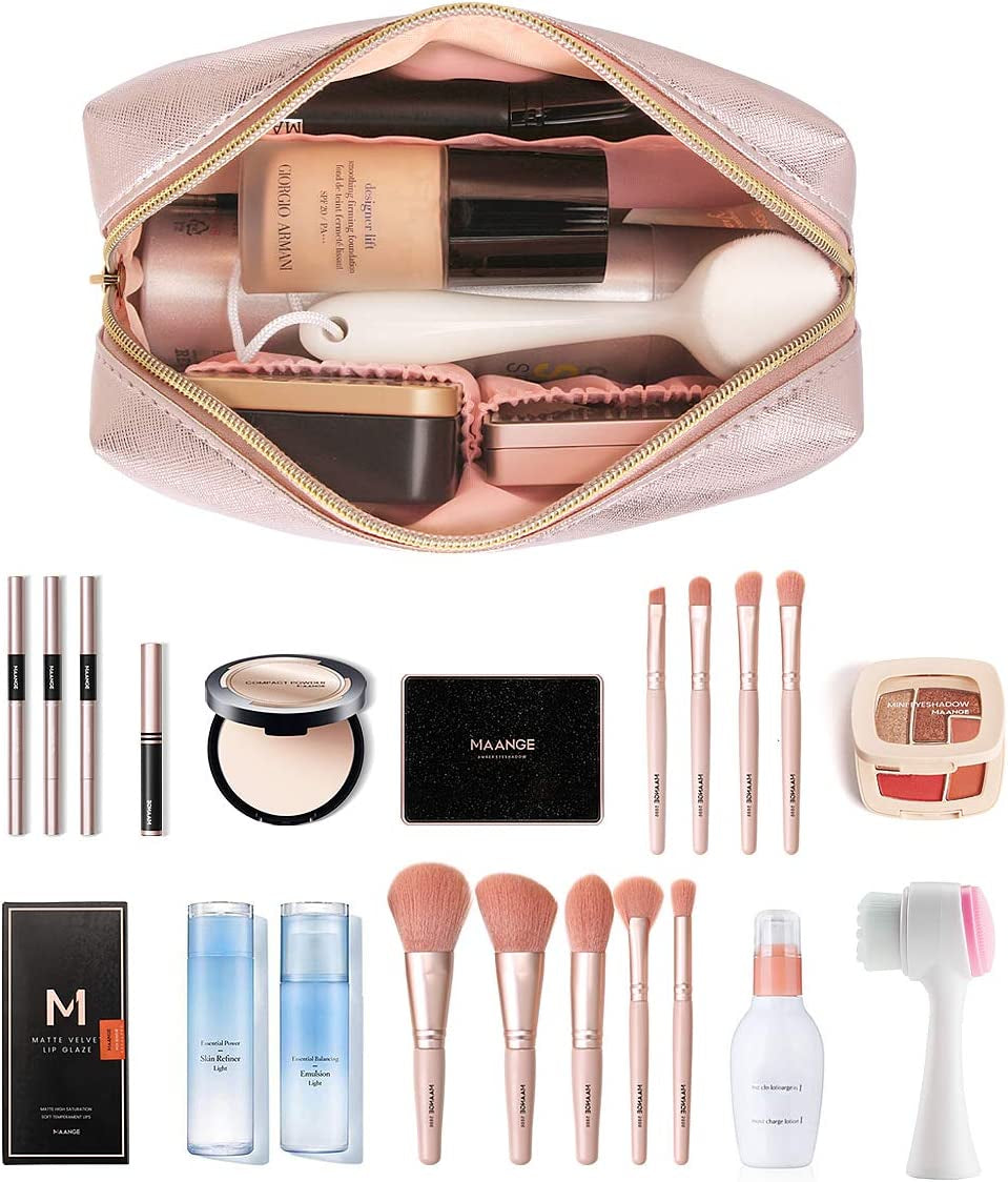Stylish 3-Piece Waterproof Makeup Bag Set - Travel Toiletry Organizer & Cosmetic Pouch for Women