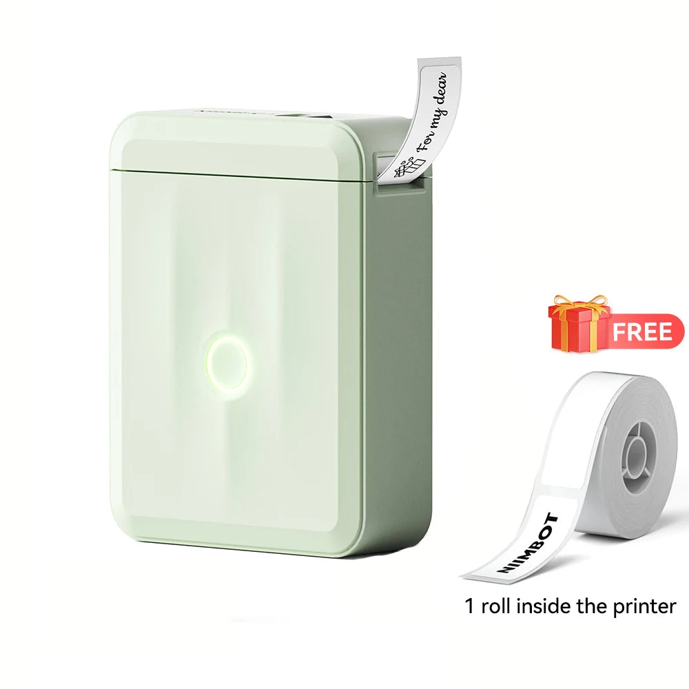 Portable Thermal Label Printer Mini Self-Adhesive Sticker Maker Wireless Bluetooth Printing 