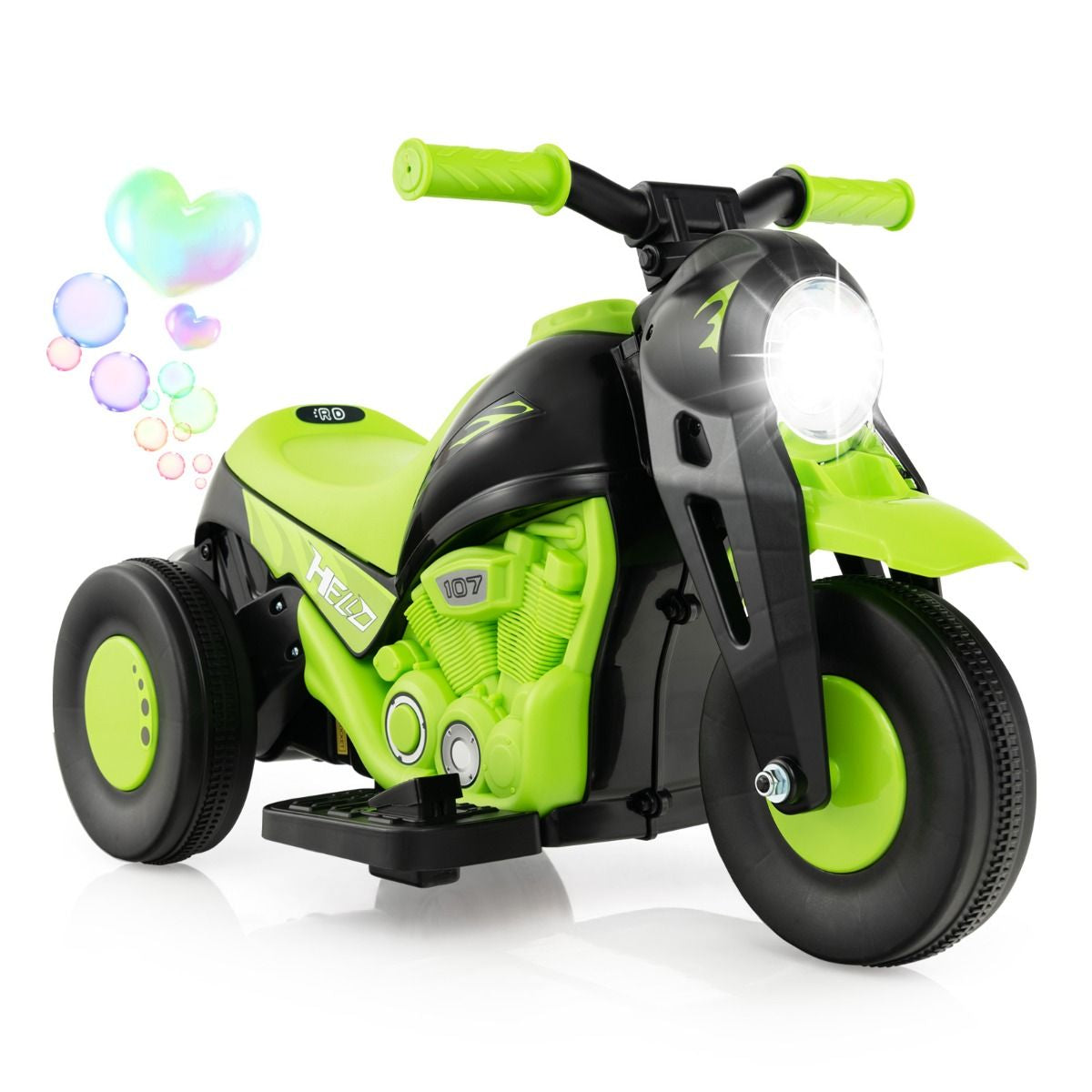 6V Electric Kid Ride on Motorcycle with Bubble Maker