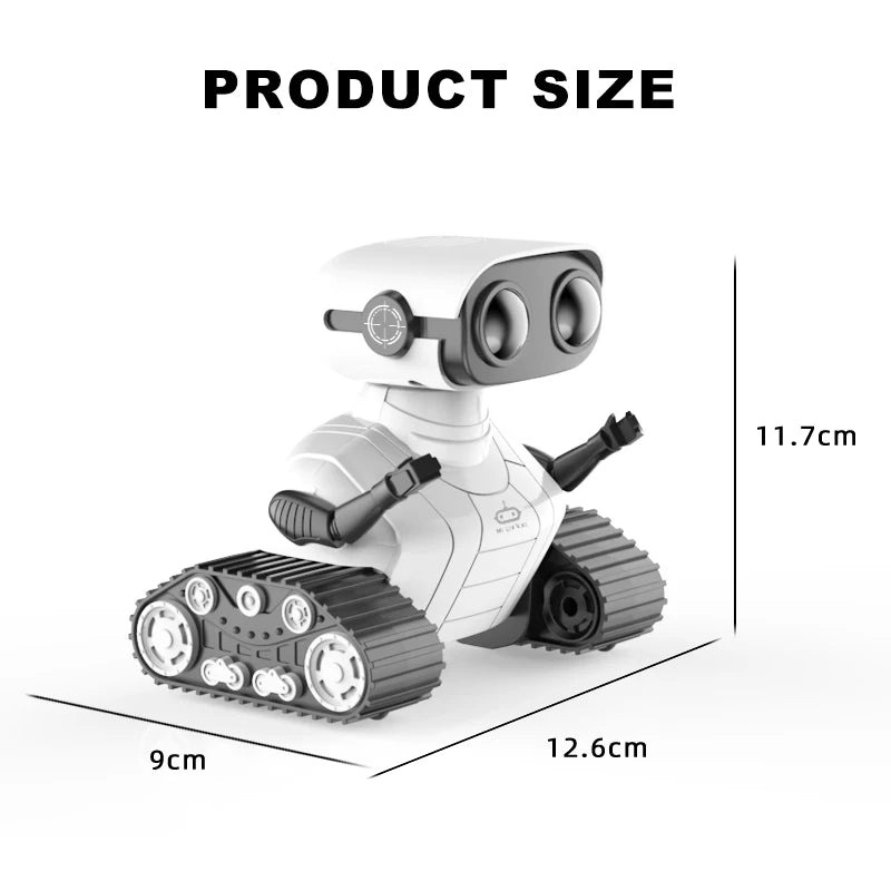 Ebo Rechargeable RC Robot Toy for Kids - Remote Control with Music & LED Eyes - Perfect Gift for Boys and Girls