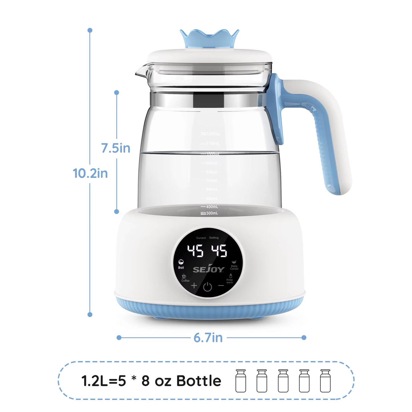 Infant Thermostatic Milk Regulator - 800W Electric Baby Formula Kettle & Automatic Warmer for Perfect Feeding Every Time