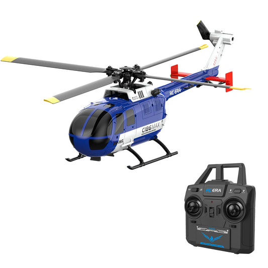 C186 MAX BO105 Gyro-Stabilized 4CH RC Helicopter for Adults - Ultimate Remote Control Experience!