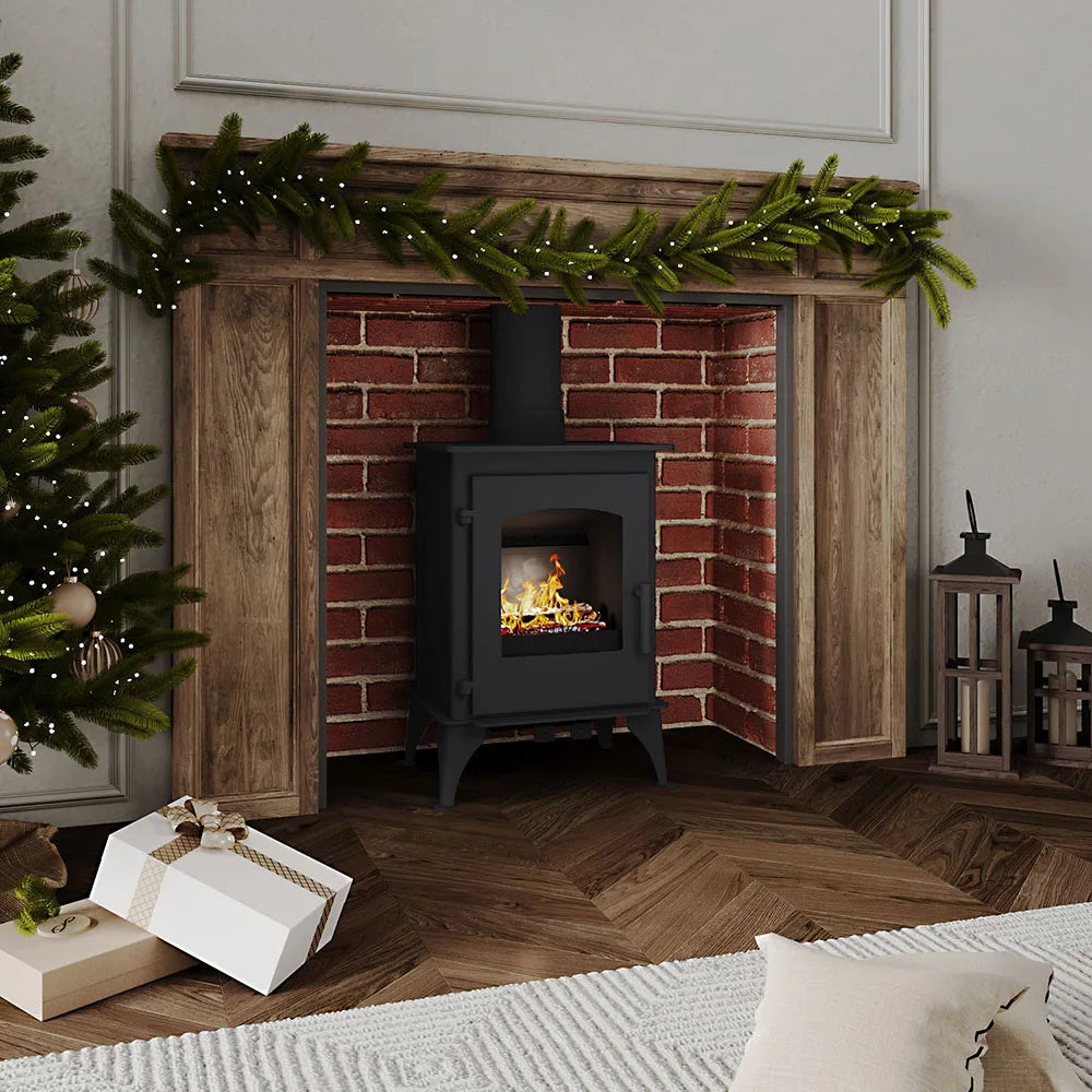 Voltsify Freestanding 5KW High Efficiency Wood Burning Stove Fireplace