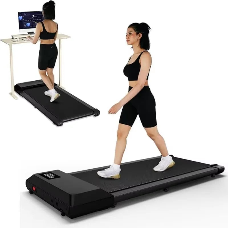 300 Ibs Weight Capacity 2.5 HP 2 in 1 Portable Treadmill for Home with Remote Control LED Display Walking Pad