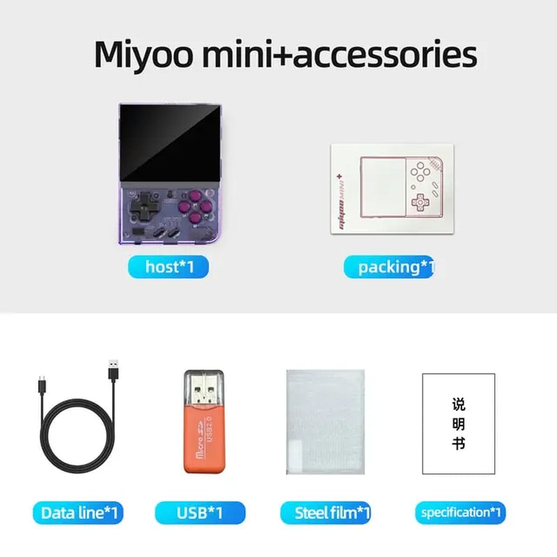 Mini Plus Retro Handheld Game Console V2 - 3.5-Inch IPS Screen, Classic Gaming on the Go!