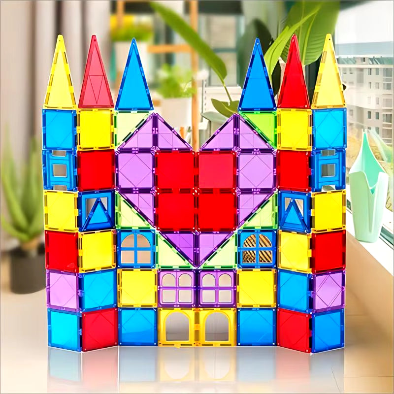 Magblock 66PCS Magnetic Building Blocks Set - Fun & Educational Construction Toy for Kids Ages 3-10!