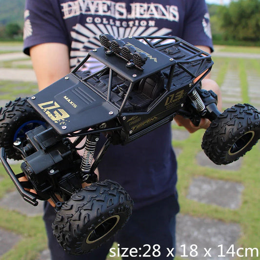 4WD Off-Road RC Car - 1:12 & 1:16 Scale Remote Control Buggy for Kids - 2.4G Radio Control Truck