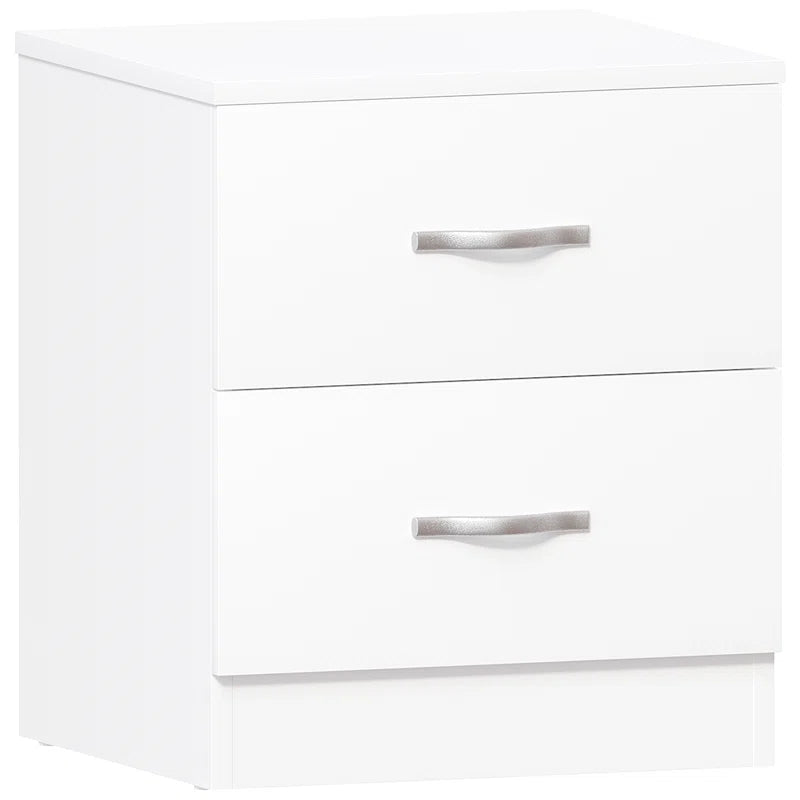 Maybery 2 Drawer Bedside Table, Bedroom Storage Cabinet