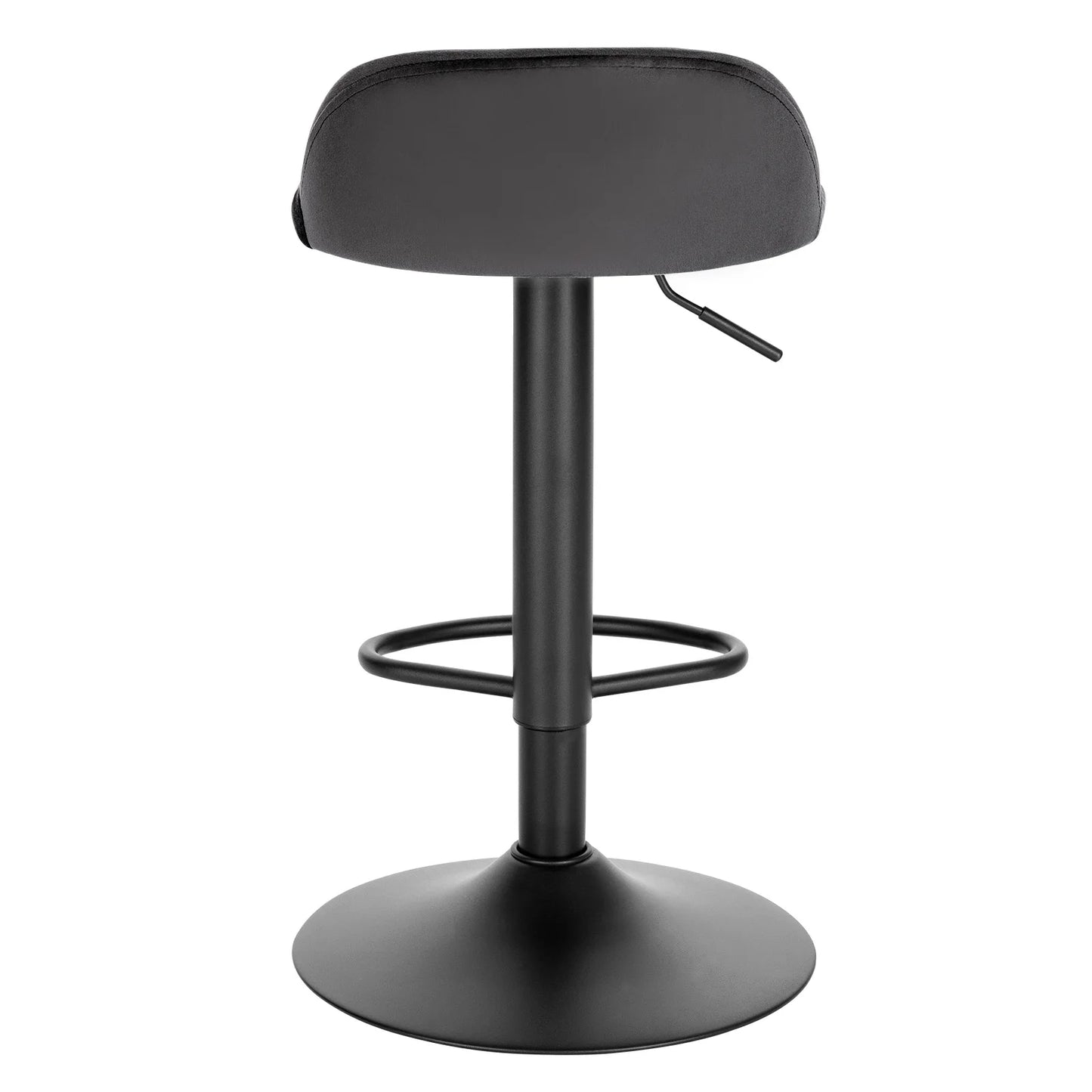 2Pcs/Set Velvet Swivel Bar Chairs with Footrest Backrest Height-Adjustable Bar Stool for Coffee Tea Kitchen Bar Home