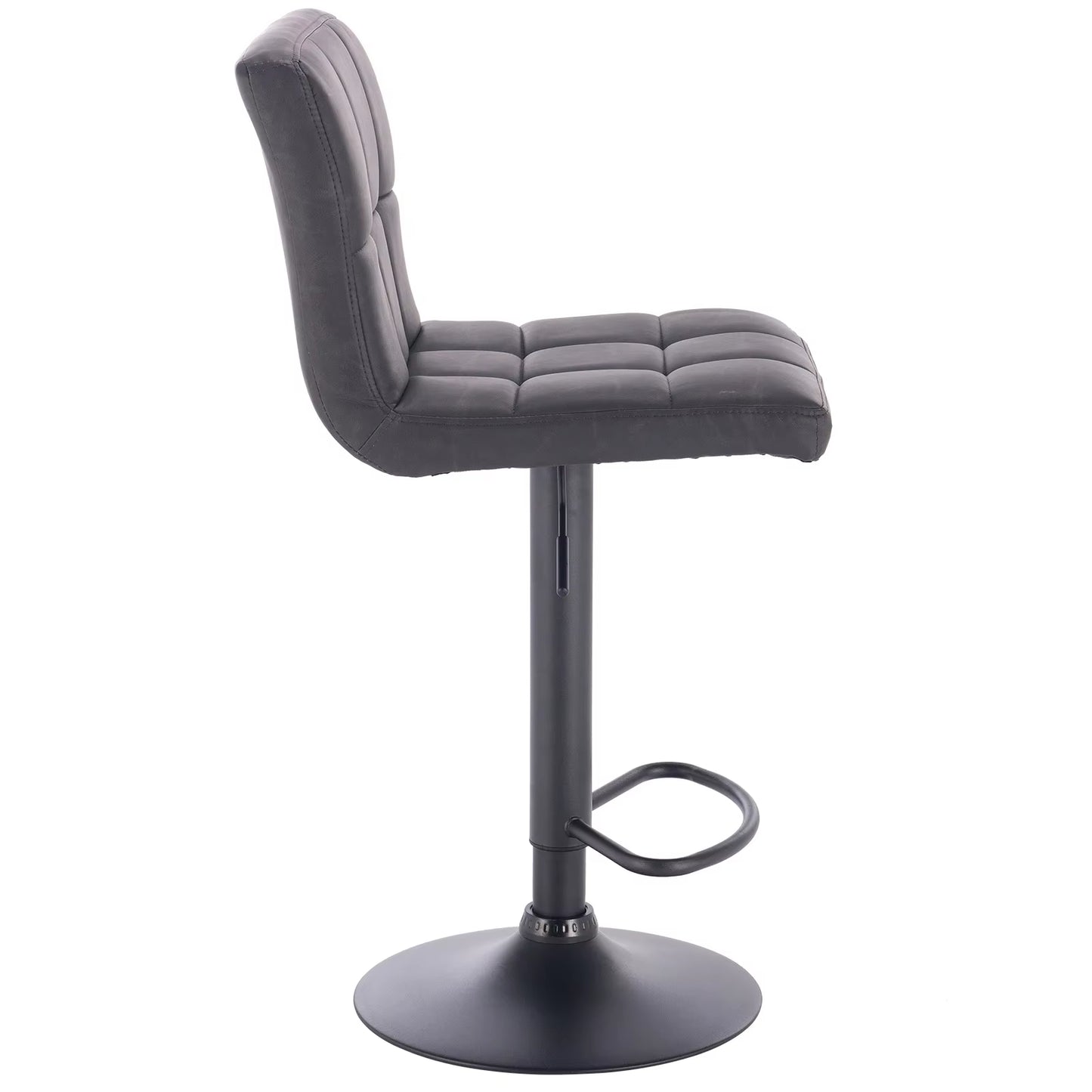 1PC Bar Stool with Backrest Height-Adjustable Rotatable Bar Chair for Cafe Kitchen Restaurant Home Counter Lift High Stool