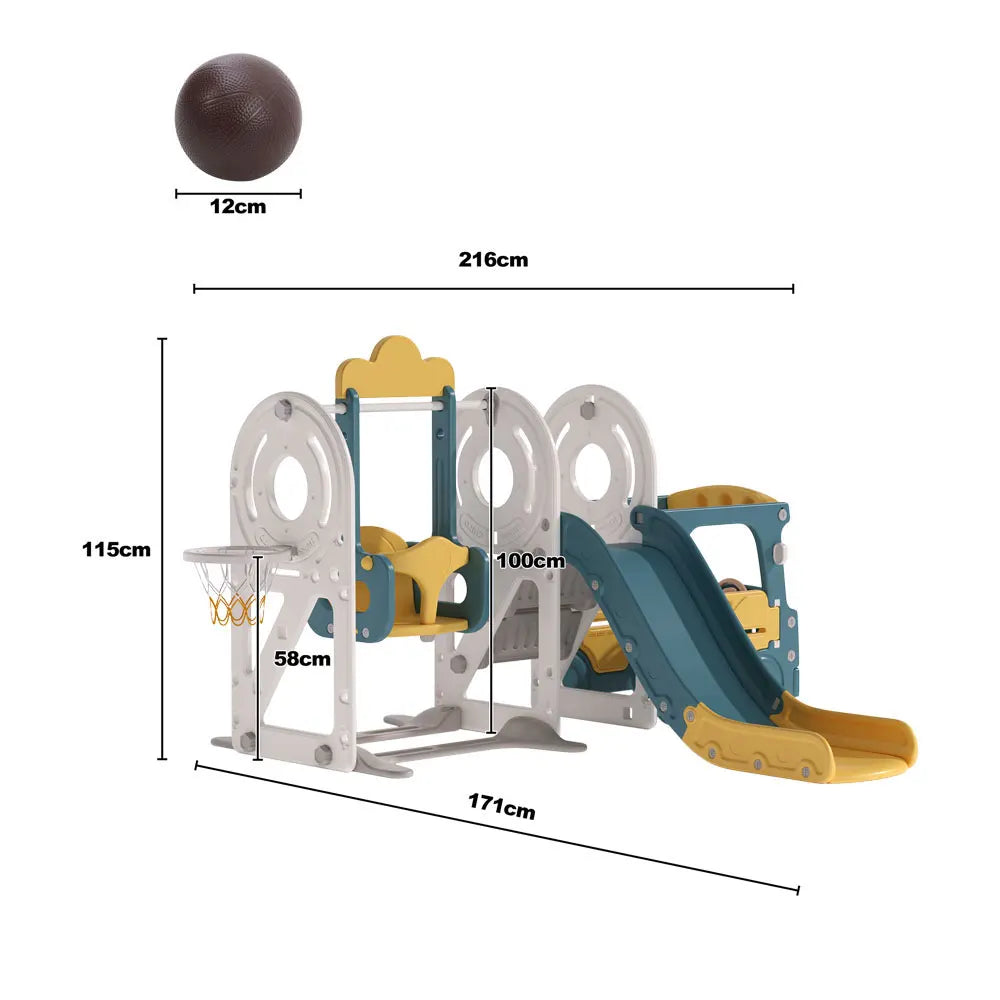 Kidkid 3-in-1 Toddler Swing and Slide Climber Playset - Perfect for Indoor & Outdoor Fun for Ages 3-6!