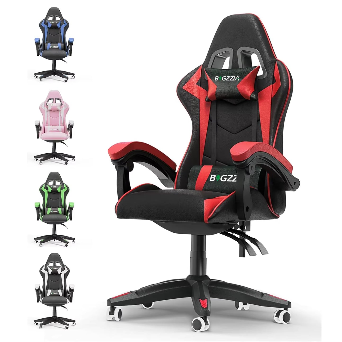 Revolutionary Ergonomic Gaming Chair with Lumbar Support & Headrest - Ideal for Gamers and Office Professionals!